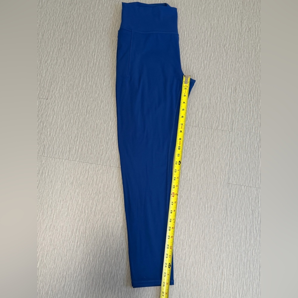 prAna 7/8 Legging XL Cobalt Blue Ribbed Pockets - Picture 7 of 8